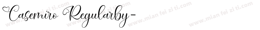 Casemiro Regularby字体转换
